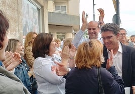 Jorge Rodríguez, a su llegada a la sede del Ens Uneix en Ontinyent.