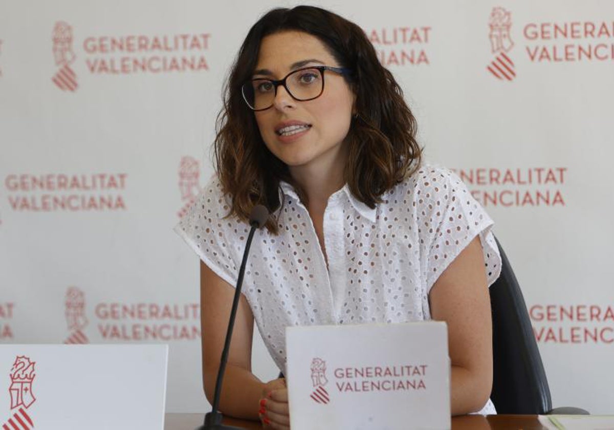 La vicepresidenta Aitana Mas.