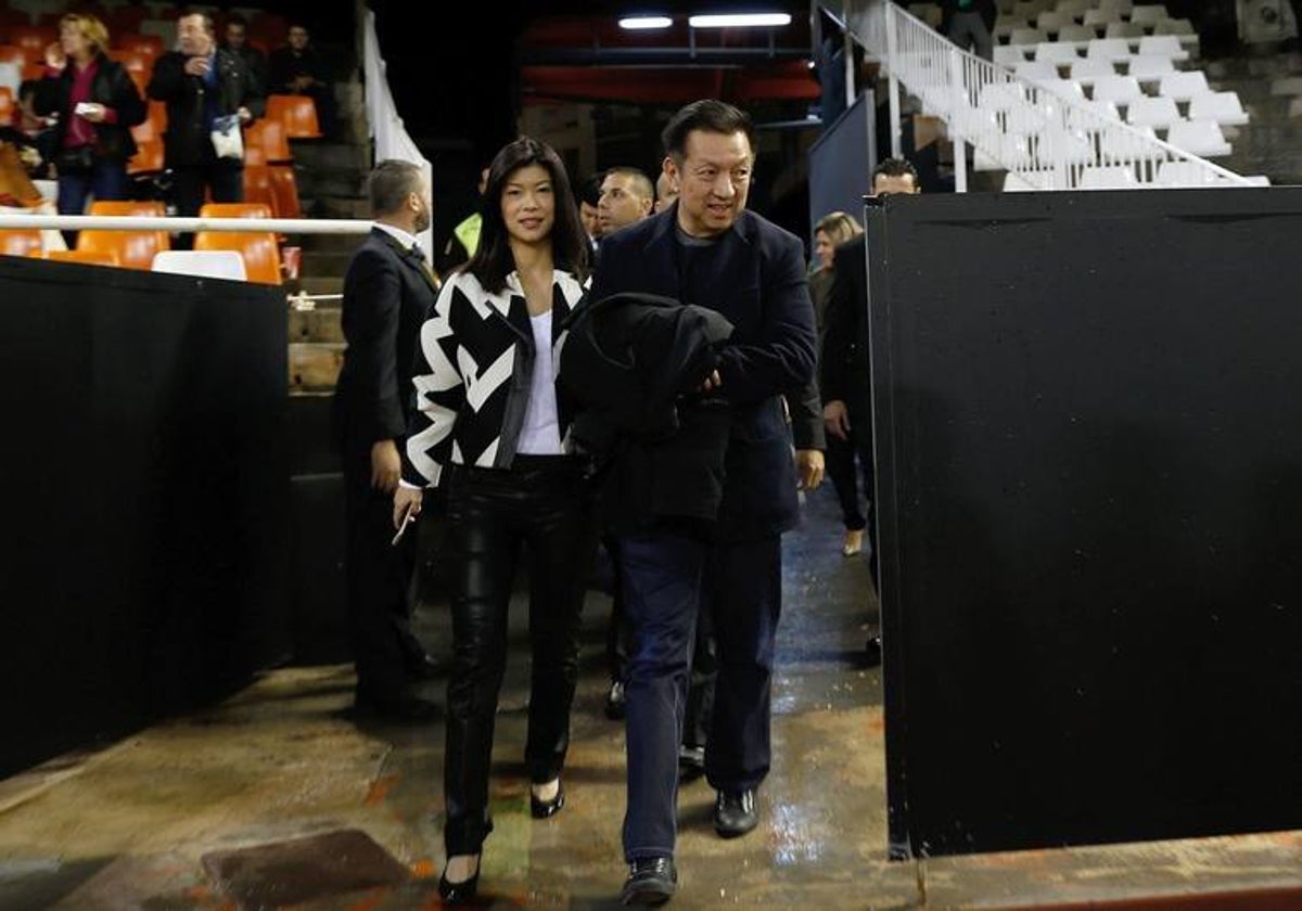 Peter Lim, en Mestalla.