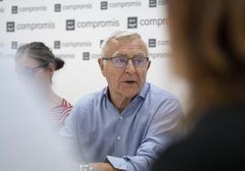 Ribó, durante una rueda de prensa.