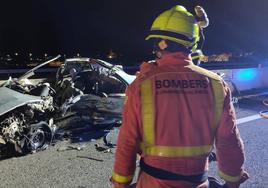 Un bombero del Consorcio Provincial de Valencia.