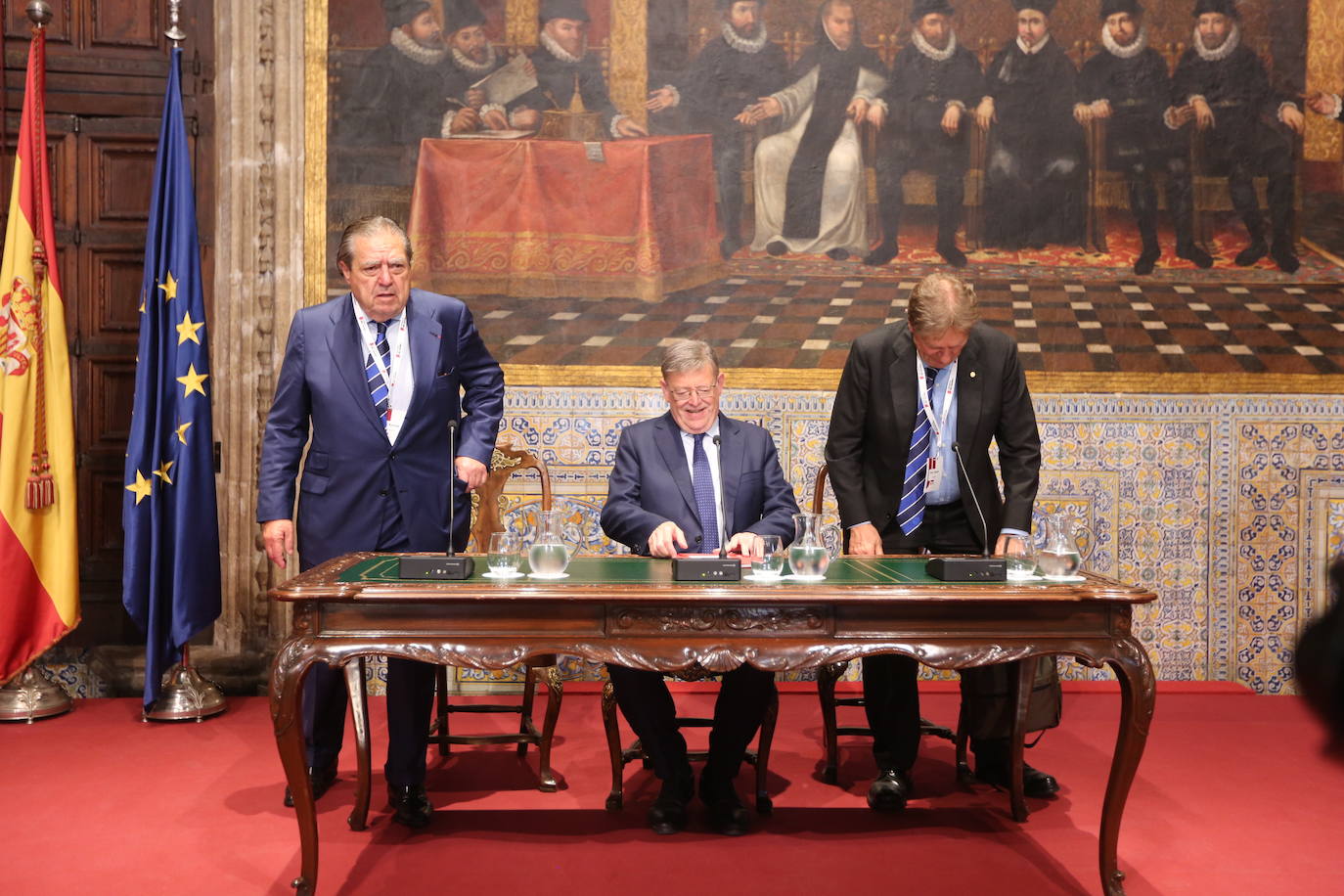 Premios Nobel reunidos en Valencia junto al resto de jurados de los Premios Rei Jaume I