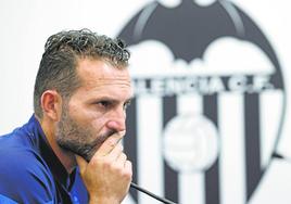 Rubén Baraja, en la rueda de prensa previa al partido frente al Betis.