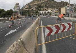 Obras en Alicante, en una imagen de archivo.