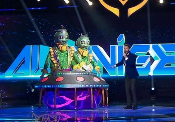 Alienígenas durante una de sus actuaciones en 'Mask Singer'.