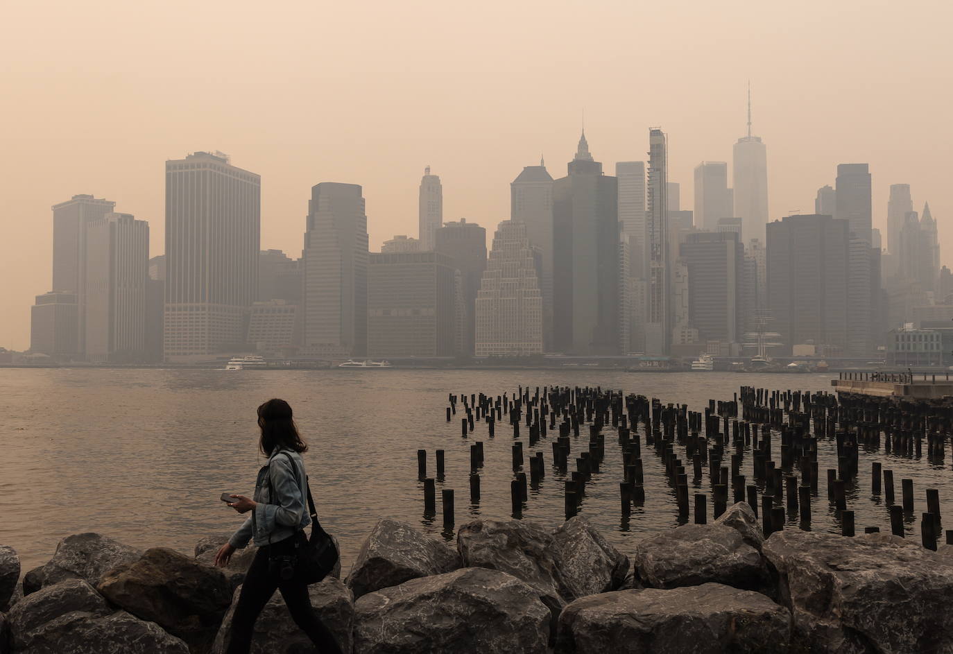 Así ha empeorado el aire de Nueva York por los incendios de Canadá