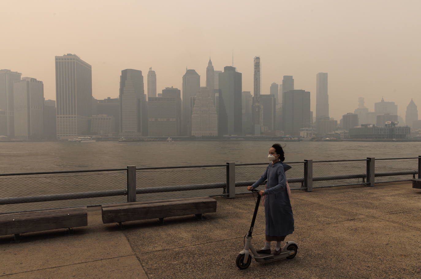 Así ha empeorado el aire de Nueva York por los incendios de Canadá