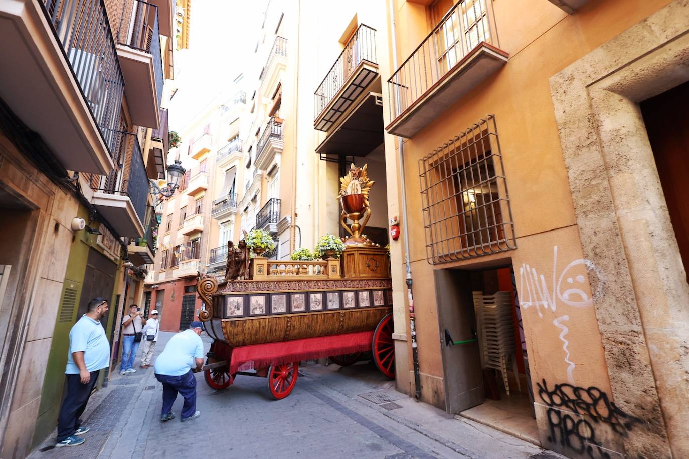 Salida de las Rocas en el Corpus Christi de Valencia