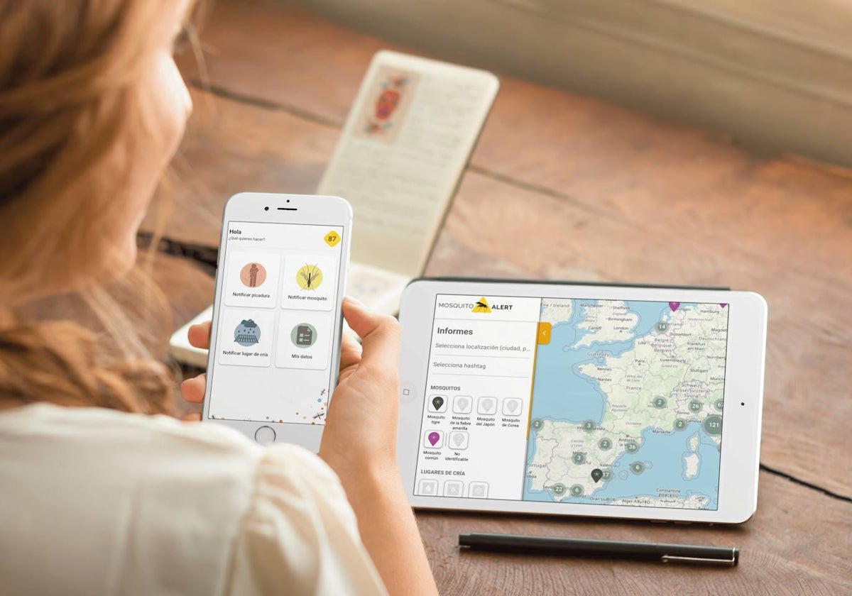 El mapa interactivo muestra a la ciudadanía en tiempo real la actividad de los mosquitos en España.