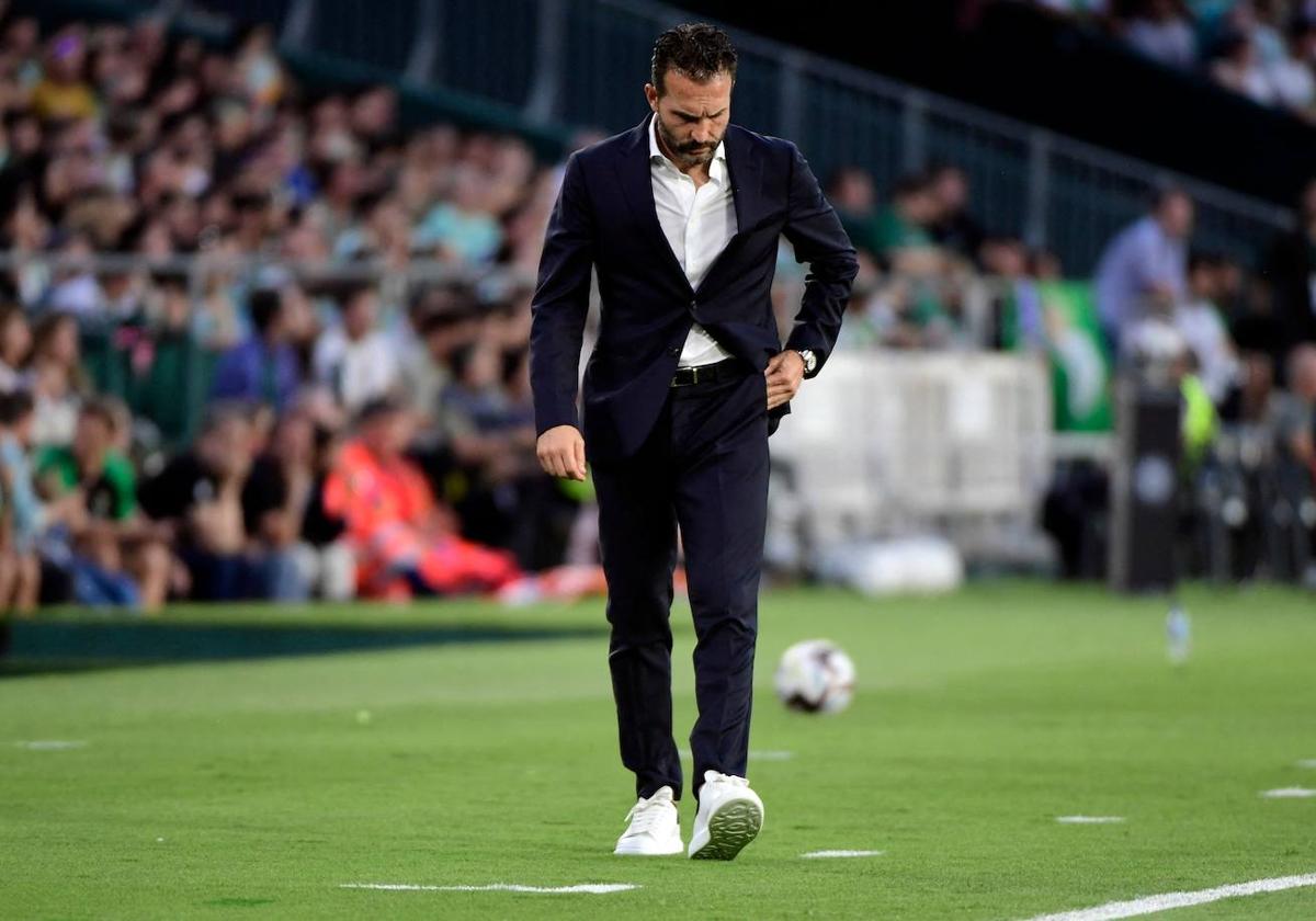 Rubén Baraja, durante el último partido de la temporada ante el Betis.