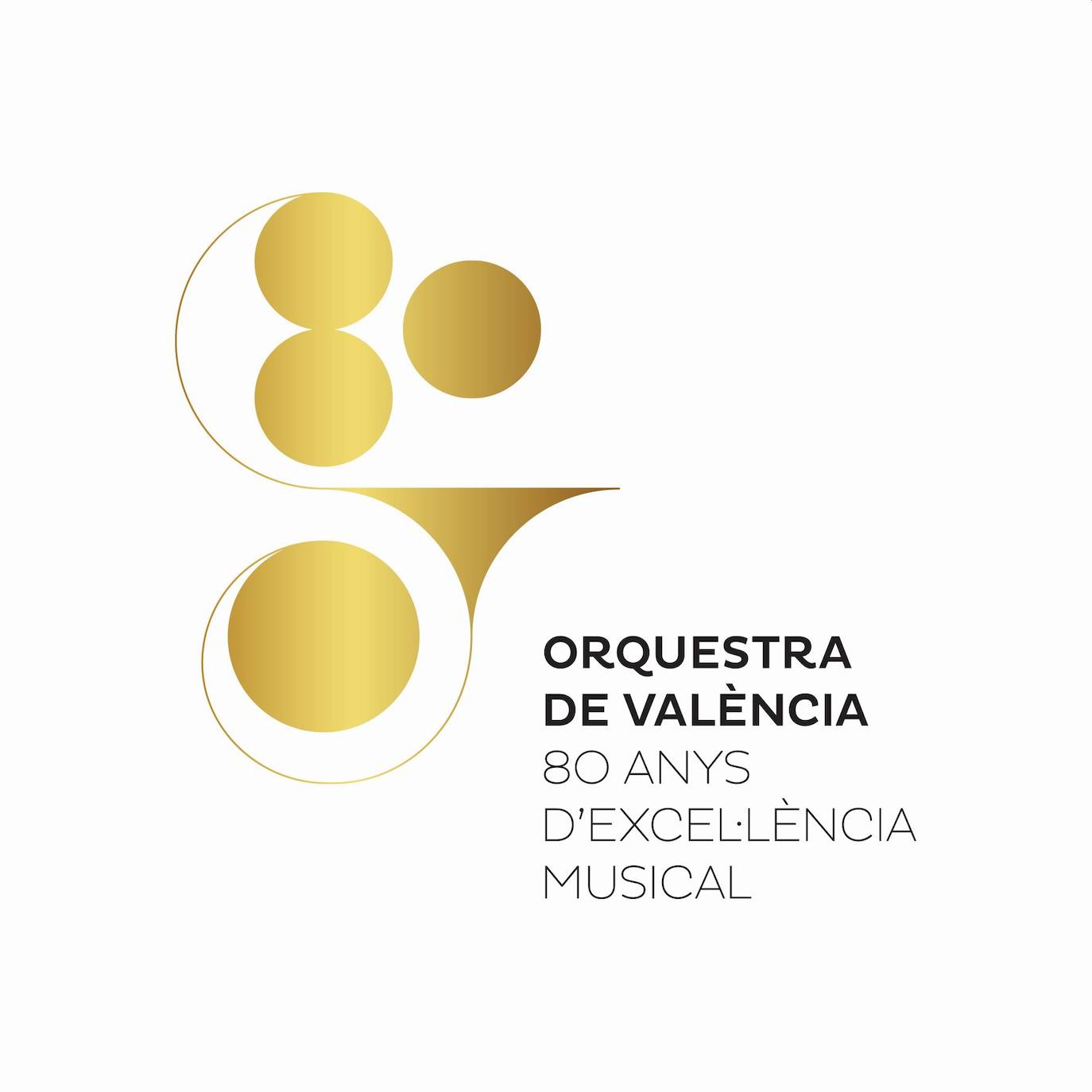 El logotipo de los 80 años de la Orquesta de Valencia se presenta tarde y fuera de lugar