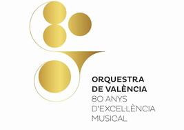 El logotipo de los 80 años de la Orquesta de Valencia se presenta tarde y fuera de lugar