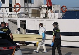 Imagen de archivo del hallazgo del pasado 2 de junio en Dénia.