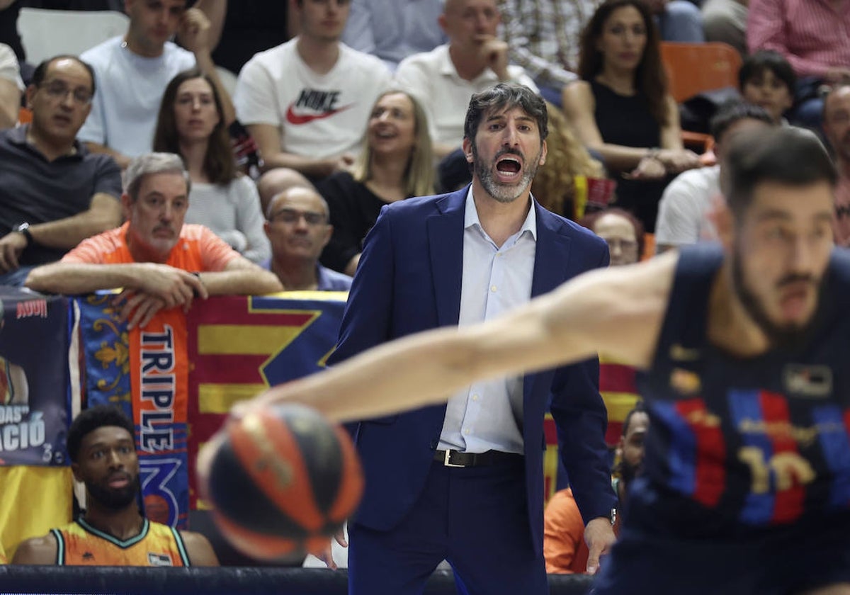 Álex Mumbrú, durante el partido contra el FC Barcelona de los cuartos de la ACB.