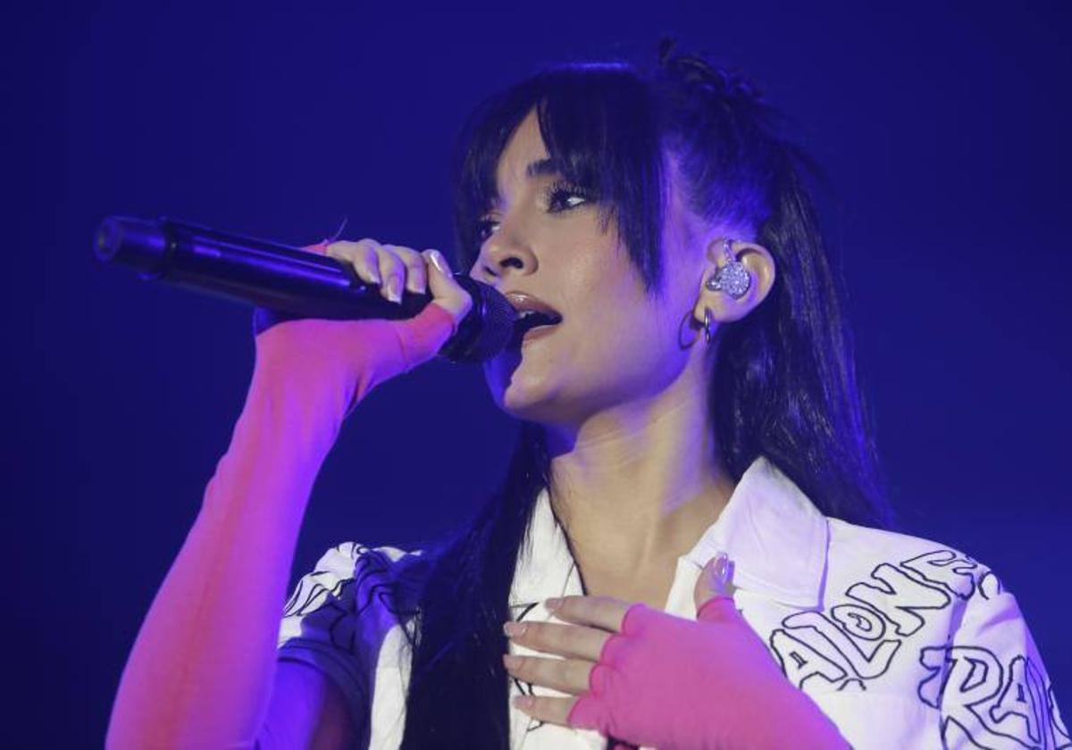 Aitana, en uno de sus conciertos.