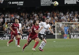 Un partido del Valencia en Mestalla.