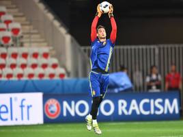 Sergio Rico, con la selección española.