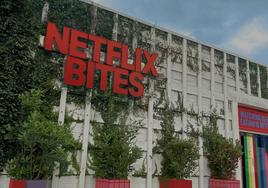 Exterior del nuevo restaurante de Netflix.