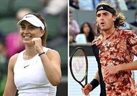 Paula Badosa y Tsitsipas.