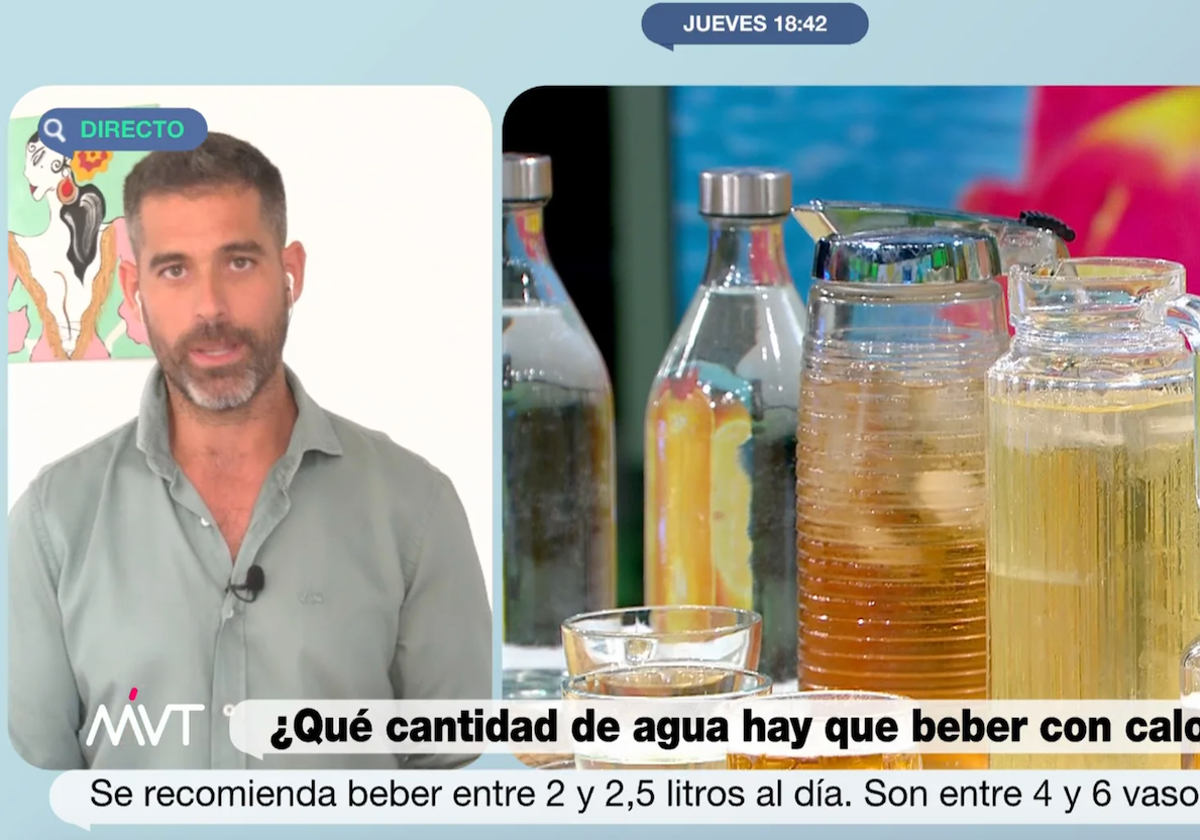 El nutricionista Pablo Ojeda desmonta el mito de beber dos litros de agua al día