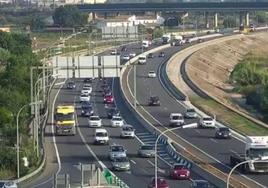 Atascos en la carretera este viernes 16 de junio