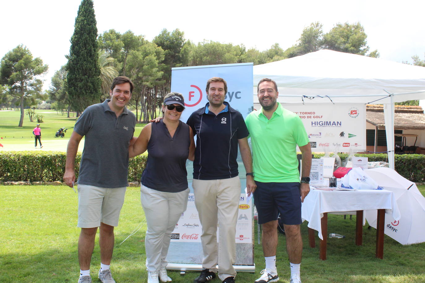 Participantes en el torneo de golf de la Fundación Dasyc.