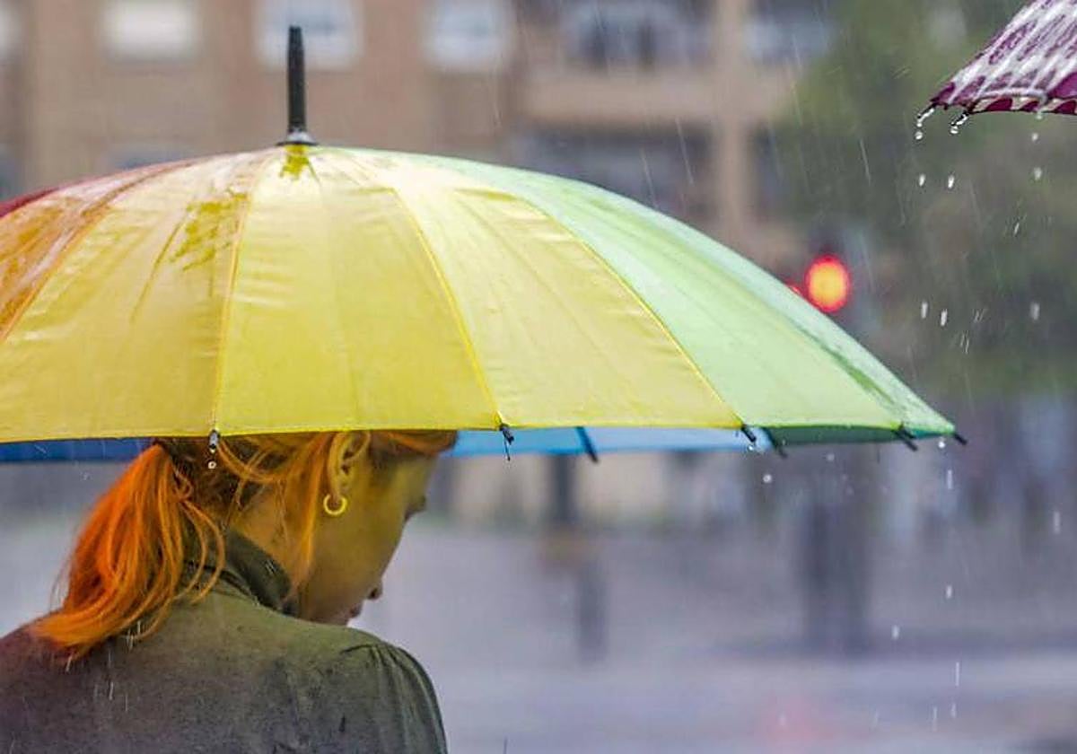 Lluvia en Valencia.