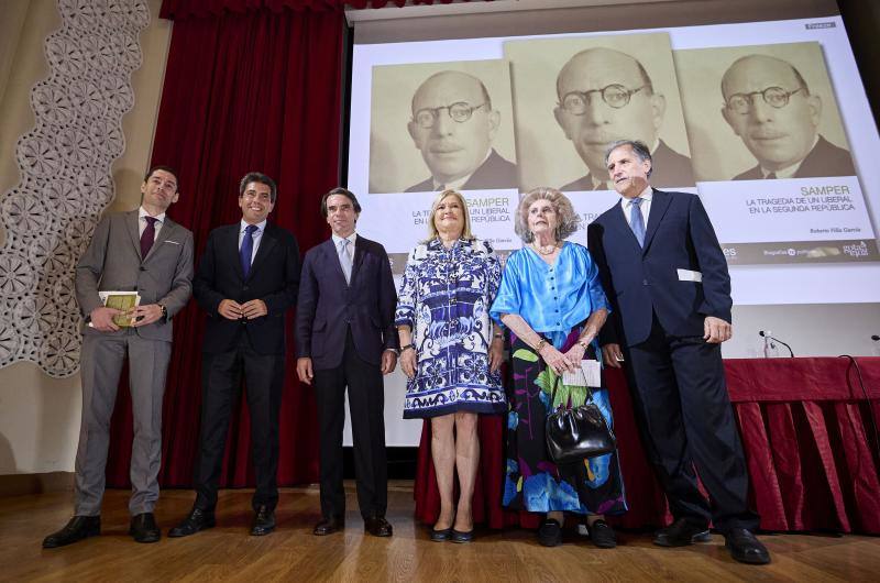 Aznar, en la presentación del libro &#039;Valencia Samper&#039;