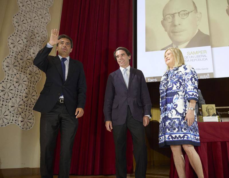 Aznar, en la presentación del libro &#039;Valencia Samper&#039;