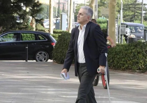 Ricardo Costa, minutos antes de su declaración como testigo.