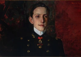 Estudio para el retrato de un joven Alfonso XIII, pintado por Sorolla.