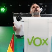 Santiago Abascal (Vox) asiste el lunes a la constitución de Les Corts