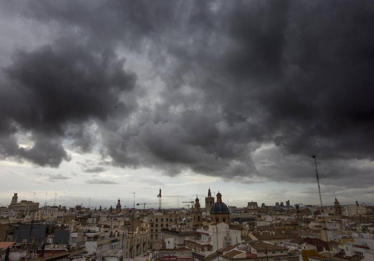 Tormenta en Valencia.