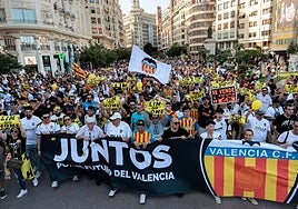 La manifestación del último sábado en Valencia contra Meriton.