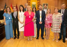 Los integrantes del equipo de gobierno de Calp.