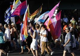 Manifestación del Orgullo 2023 en Valencia.