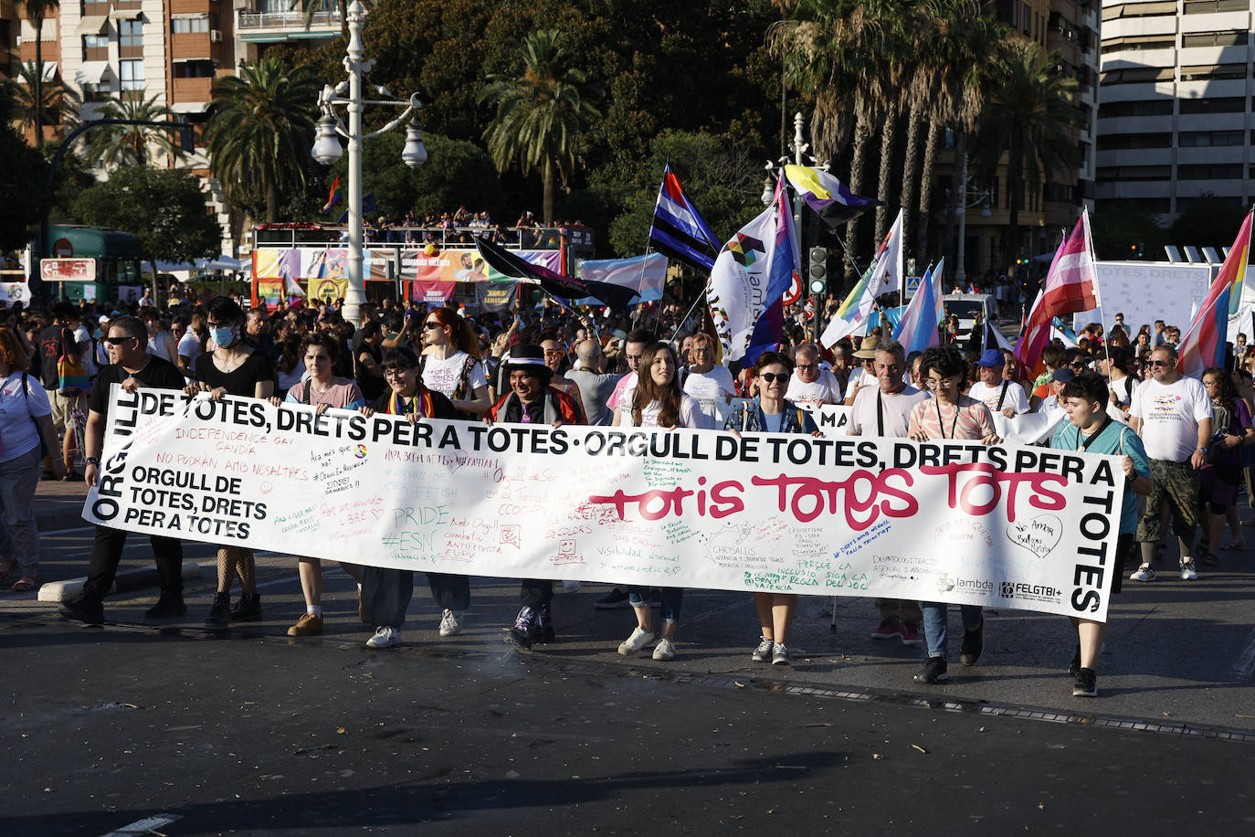 Las mejores imágenes de la marcha del Orgullo en Valencia