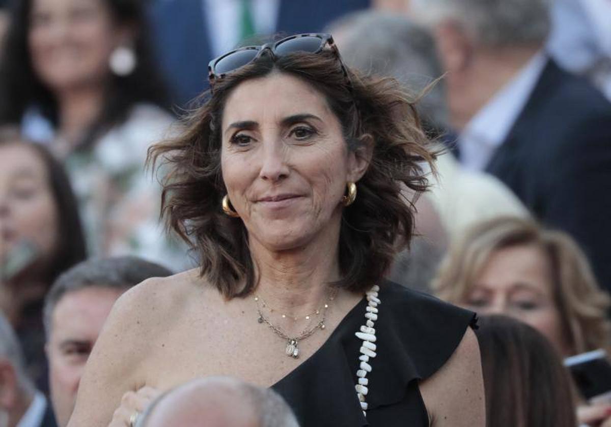 Paz Padilla, en la plaza de toros de Sevilla.