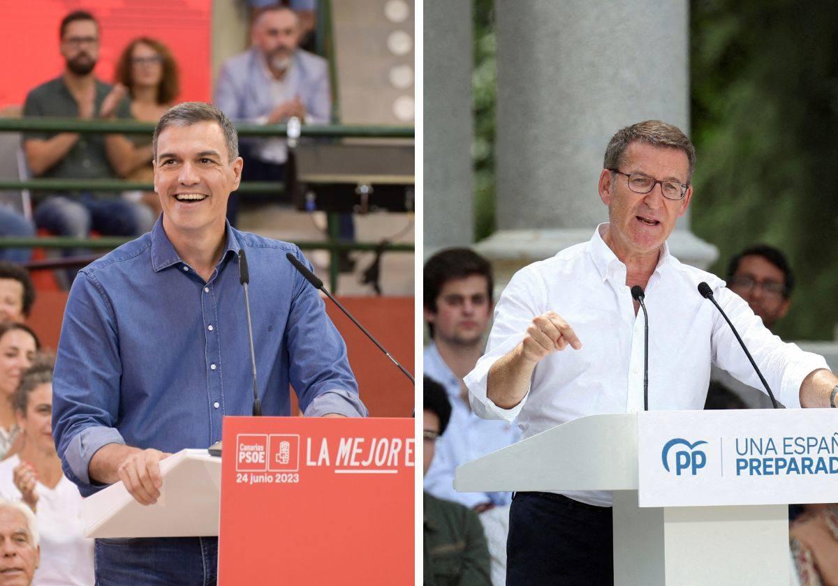 Pedro Sánchez y Alberto Núñez Feijóo, invitados a Telecinco