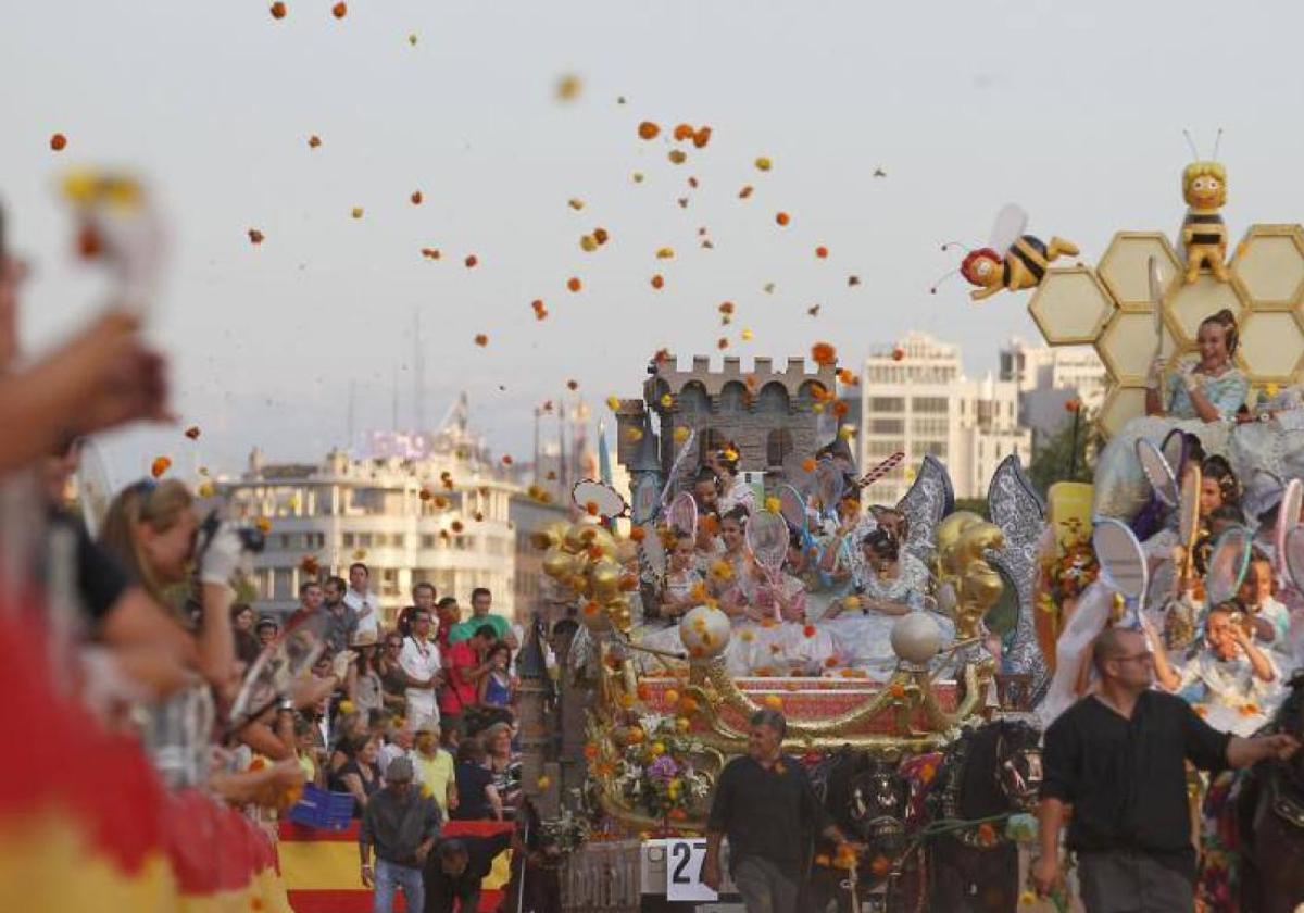 Batalla de Flores de la Feria de Julio de Valencia.