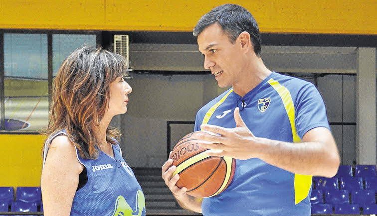 Pedro Sánchez con Ana Rosa Quintana en una imagen de archivo.