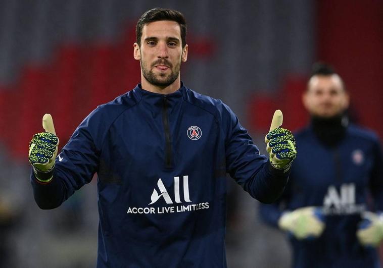 El portero del PSG, Sergio Rico