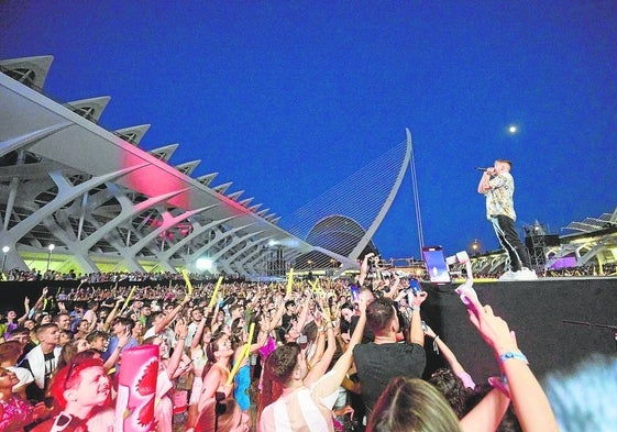 Imagen de la segunda jornada del Bigsound en la Ciudad de las Artes y las Ciencias de Valencia.