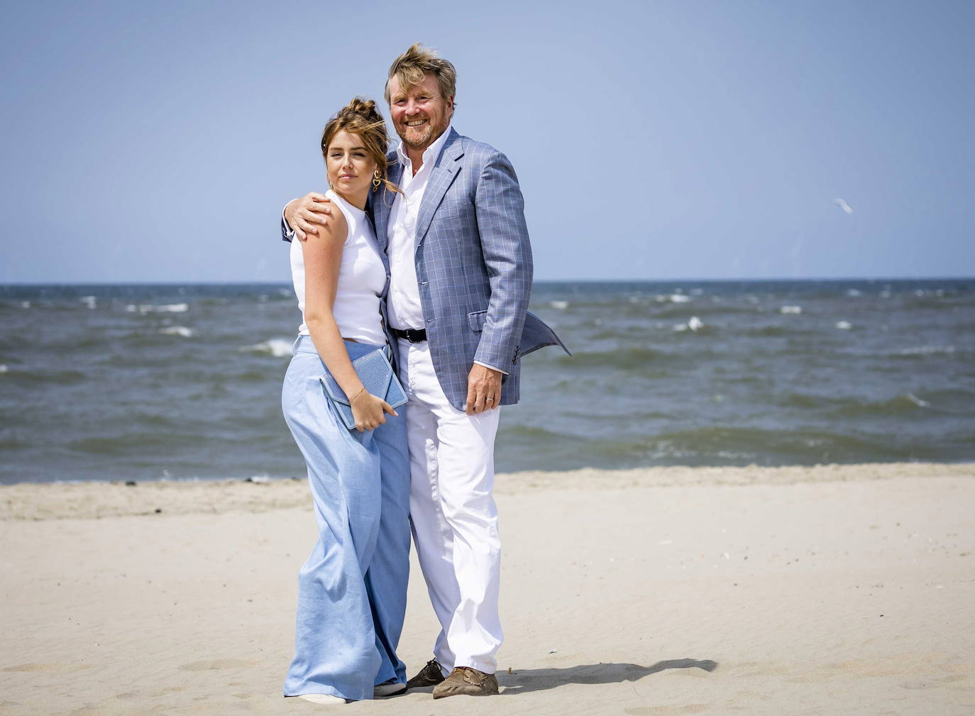 La Princesa Alexia junto a su padre, el Rey Guillermo Alejandro de Holanda.