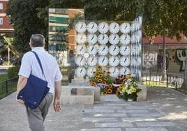 Monumento a las víctimas del accidente de metro, en una imagen de archivo.