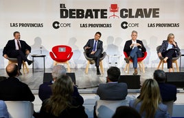 Imagen de 'El debate clave' de COPE y LAS PROVINCIAS con la silla vacía de Puig.