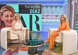 Ana Rosa Quintana entrevista a Yolanda Díaz.