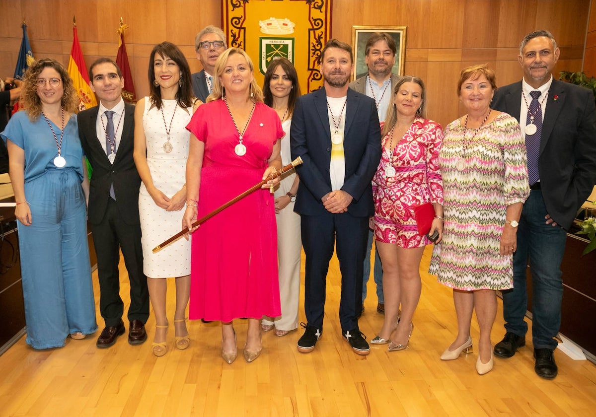 Los integrantes del equipo de gobierno de Calp.