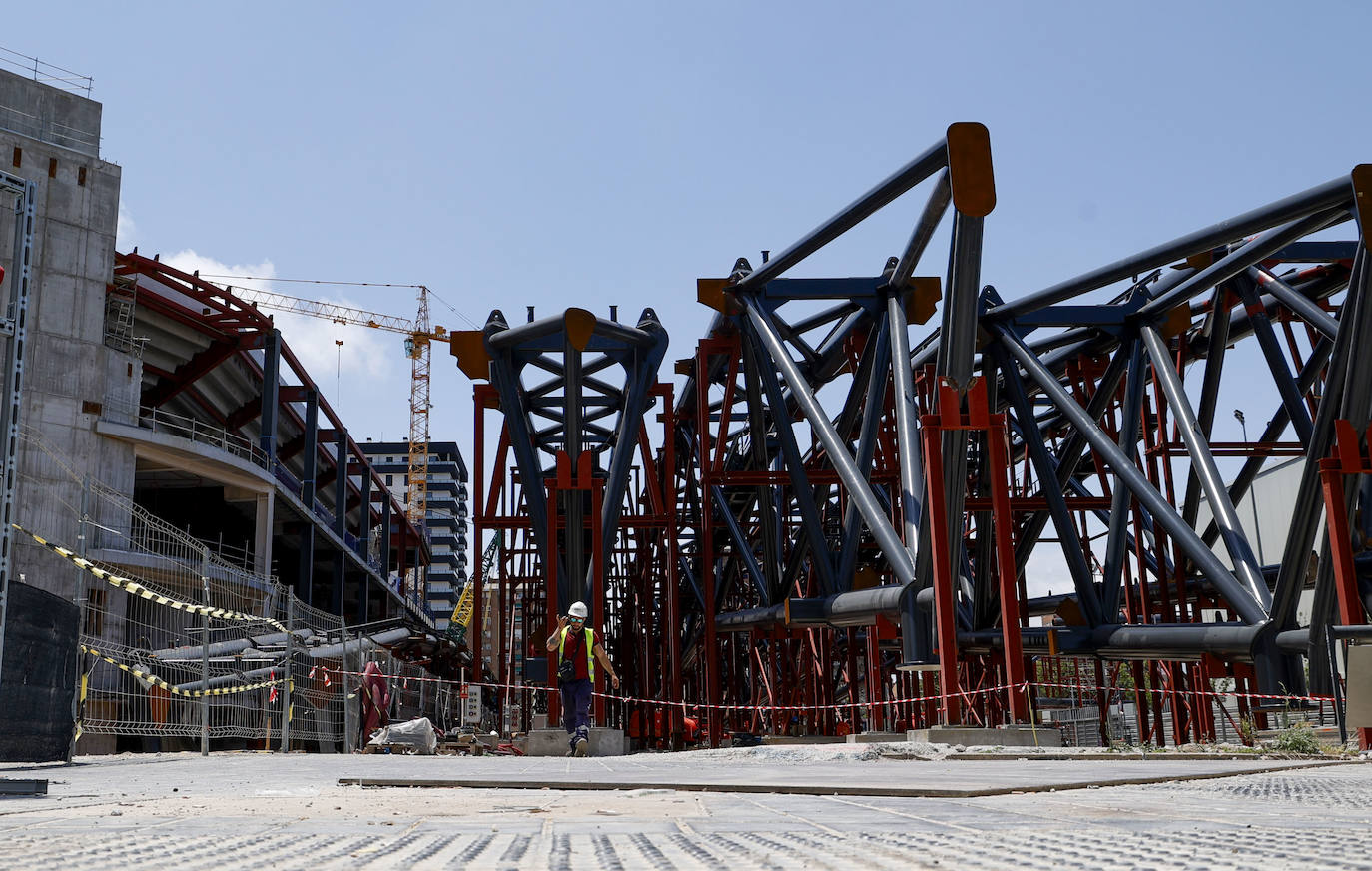 Así avanzan las obras del Roig Arena