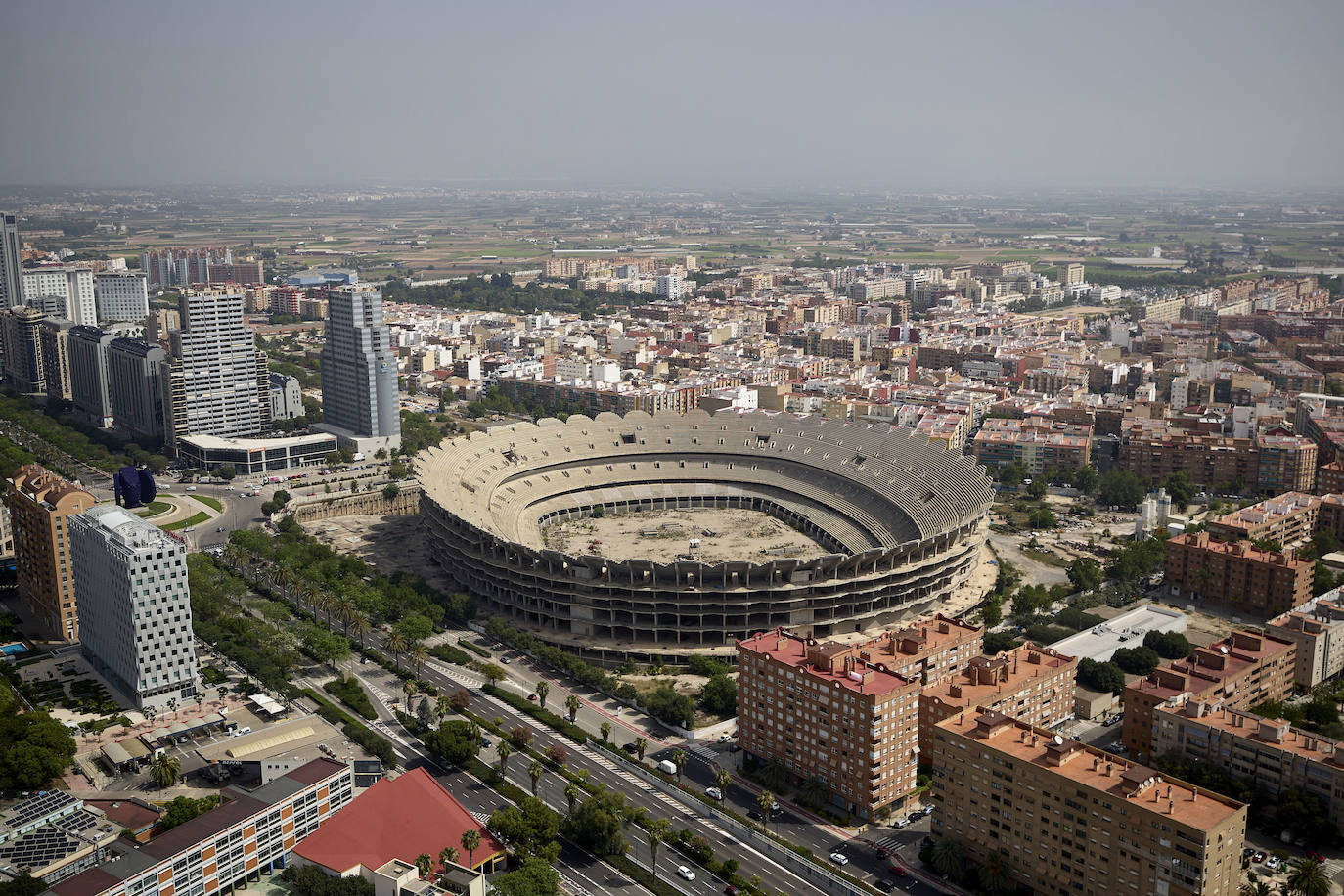 Valencia desde el helicóptero de la Guardia Civil